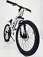 Гірський підлітковий алюмінієвий велосипед HAMMER-24 White Pink Японія Shimano MTB, фото 8