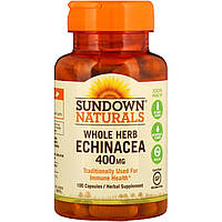 Sundown Naturals, Ехінацея, 400 мг, 100 капсул