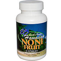 Earth's Bounty, Плоди гавайського ноні, 500 мг, 60 рослинних капсул