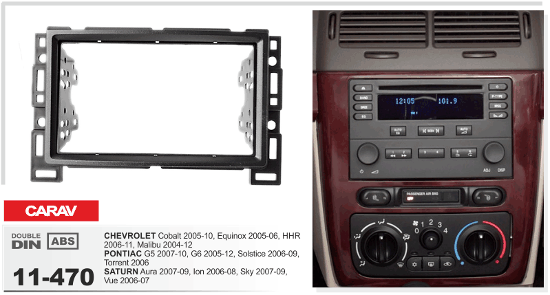 Рамка перехідна Carav 11-470 Chevrolet Equinox/HHR/Malibu/Cobalt