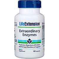 Додаткові ферменти, Life Extension, 60 капсул