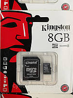 Карта памяти Kingston Micro SD 8 GB Class 4