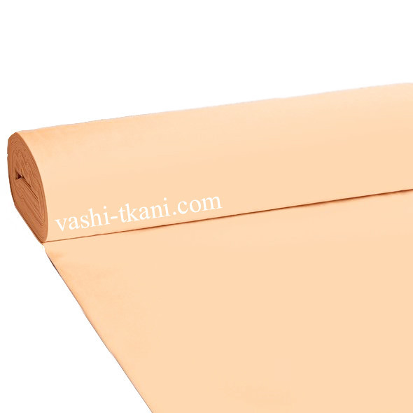 Ткань поплин De Luxe, однотонный світло-коралловый (Турция шир. 2,4 м) (P-FR-0025), фото 1