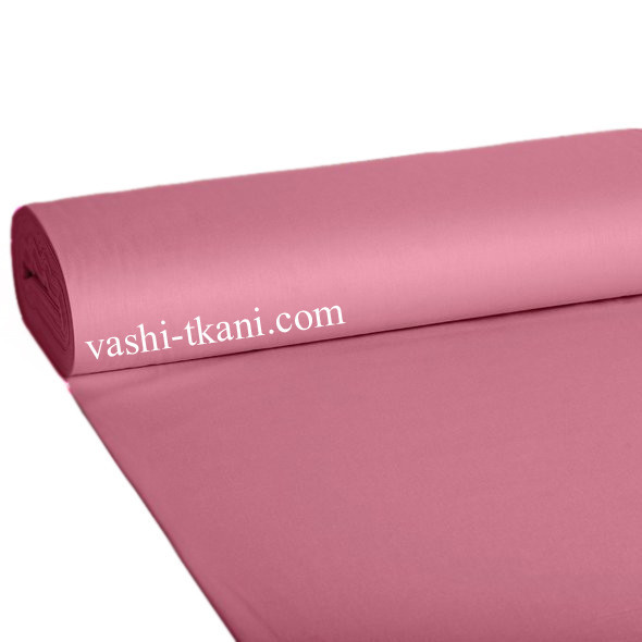 Ткань поплин De Luxe, однотонный Пудрово - сиреневый 100% хлопок.(P-FR-0038), фото 1