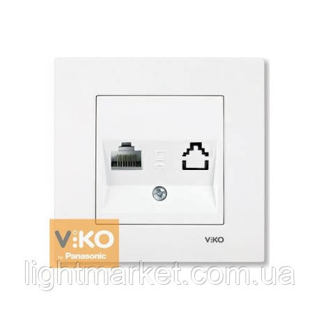 Розетка комп'ютерна прихованої установки Viko Karre, фото 1