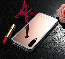 Чохол Mirror case для Xiaomi Mi 9 силікон дзеркальний рожеве золото