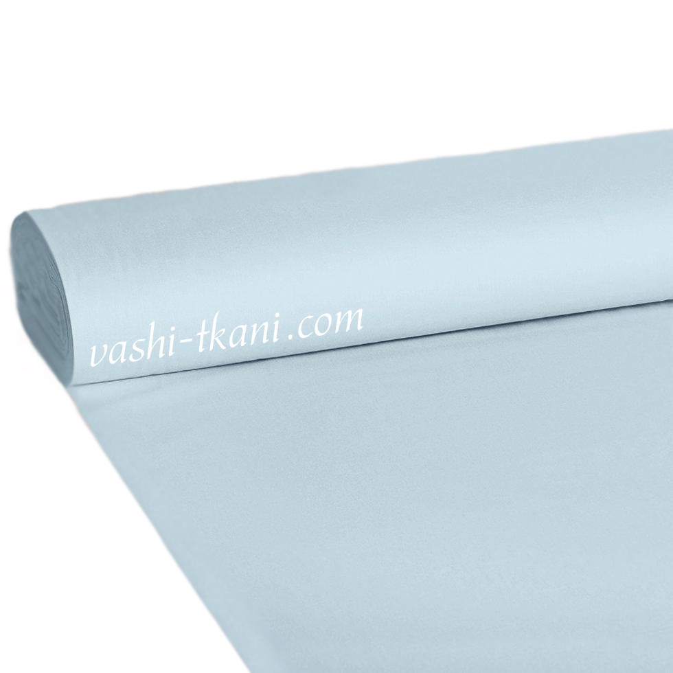 Тканина поплін De Luxe, однотонний світло-блакитний (Туреччина шир. 2,4 м)(P-FR-0058), фото 1