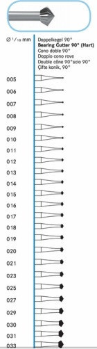 Бор підрізний 1,7 мм Komet