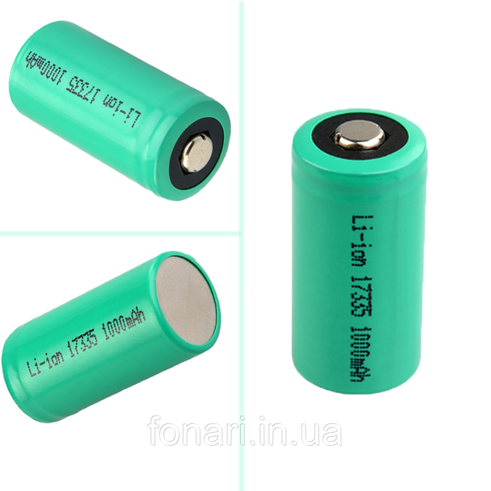 Акумулятор TrustFire/UltraFire CR123A (16340/17335) Li-Ion 3V, 1000 mAh