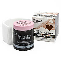 Холодний віск для депіляції Wokali PEXO Depilatory Honey Cold Wax Mangosteen / Мангостін 380 г