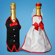 Прикраси для весільного шампанського