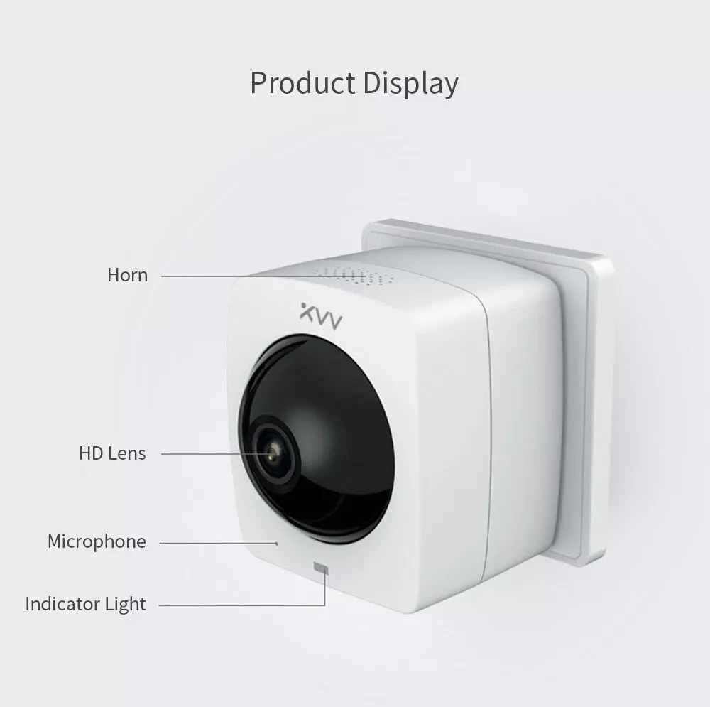 Панорамная камера Xiaomi Mijia XiaoVV A1 1080P Smart Ip camera Xiaomi купольная камера Xiaomi - фото 3 - id-p989605734