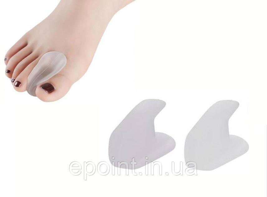 Перегородка клинуватий форми для корекції великого пальця стопи, для дорослих, комплект 2 шт., фото 1
