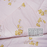 Дитяче ковдру 140х100 новонародженому маляті гіпоалергенне в ліжечко для ліжечка демісезонне 3019 Рожевий