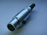 Разьем metall mini XLR 3pin для гарнітур AKG K701, K712, Q701, фото 7