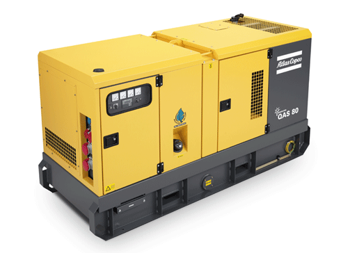 Дизельний генератор (електростанція) Atlas Copco QAS 80, фото 1