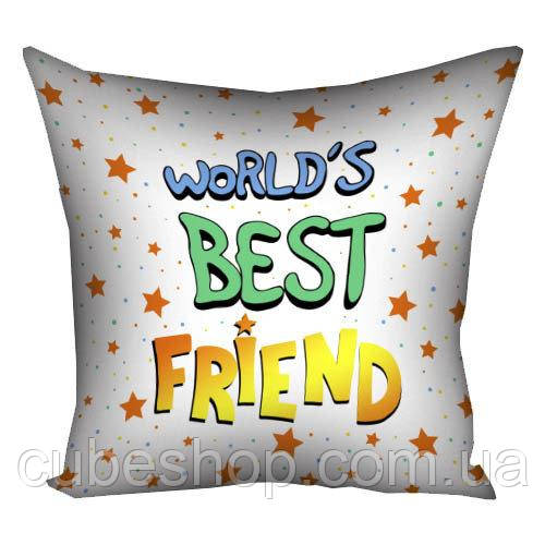 Подушка "Worlds best friend", 30х30 см