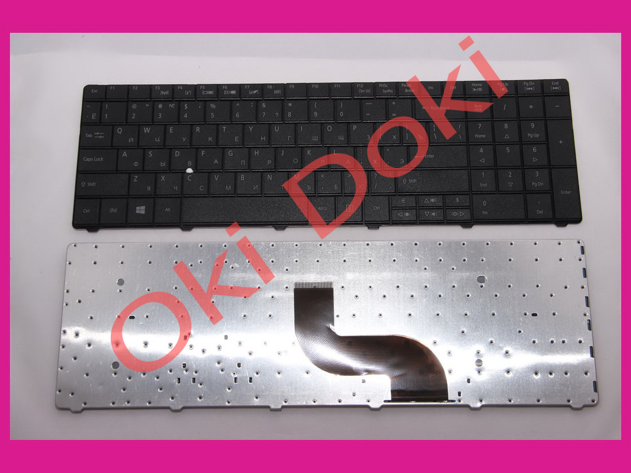 Клавіатура ACER E1-521 E1-531 E1-571; TM 5335 5542 5735 5740 5742 5744 7740 8571 8572 9Z.N3M82.00R, 9Z.N3M82., фото 1