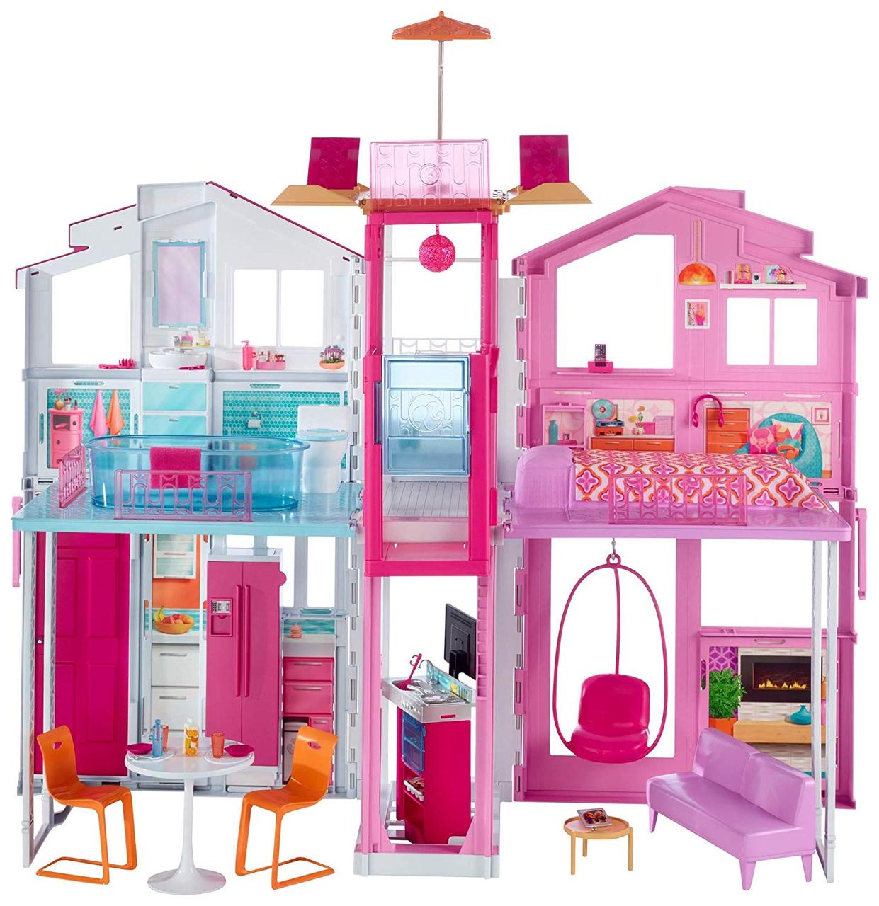 Ляльковий будиночок Mattel Barbie Townhouse Міський будинок мрії Малібу (DLY32)