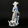 Порцелянова фігурка жінки "Дама із собачкою" S0004, фото 2