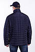 Демісезонна чоловіча куртка великого розміру 48-70 синій, фото 4