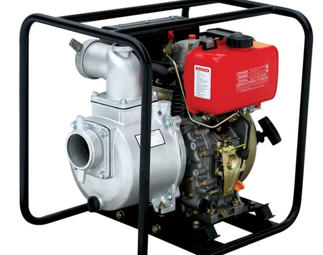 Мотопомпа WMCGZ100-30 (Дизель WM188FВ, 12л.с. Патрубок 100 мм, 120куб/год), фото 1