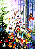 Набір алмазної вишивки (мозаїки) "Пурхливі метелики"
