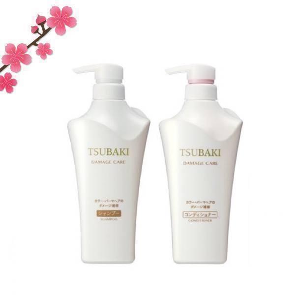 Shiseido Tsubaki Damage Care Set. Набір (шампунь і кондиціонер) для відновлення пошкодженого волосся.