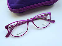 Детская матовая оправа-очки для зрения X5 X 565 в лиловом матовом пластике
