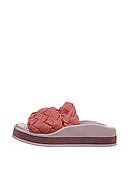 Шльопанці жіночі коралові натуральна шкіра Україна Injers - розмір 39 (25 см)