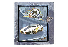 Блокнот A6 в лінійку, тверда обкладинка, на замку, в коробці Kidis Street Rasing