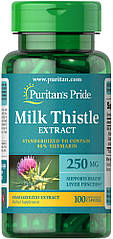 Puritan's Pride Milk Thistle Standardized 250 mg (Silymarin) 100 Capsules