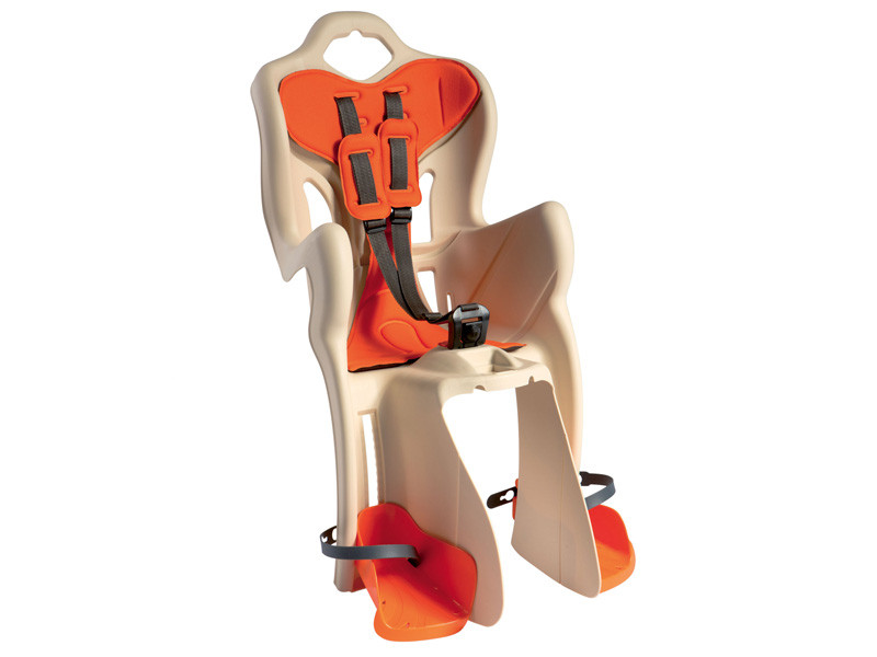 Сидіння заднє Bellelli B1 Standart до 22 кг, бежеве з оранжевою підкладкою