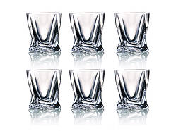 Набір склянок для віскі квадро Crystalite