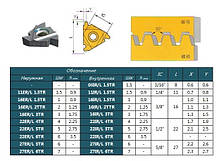 22ER 4.0 TR LDA (сталь, нерж.сталь, кольор.метал) Твердосплавна пластина для трапецієдального різьблення, фото 2