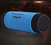 Mp3 Bluetooth-колонка динамік із ліхтариком Zealot S1 м'який павербанк Синій