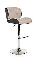 Барний стілець B-75 сірий + чорний