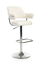 Барний стілець B-90 блискучий білий
