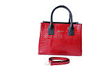 Сумка жіноча червона натуральна шкіра Karya 5025, фото 2