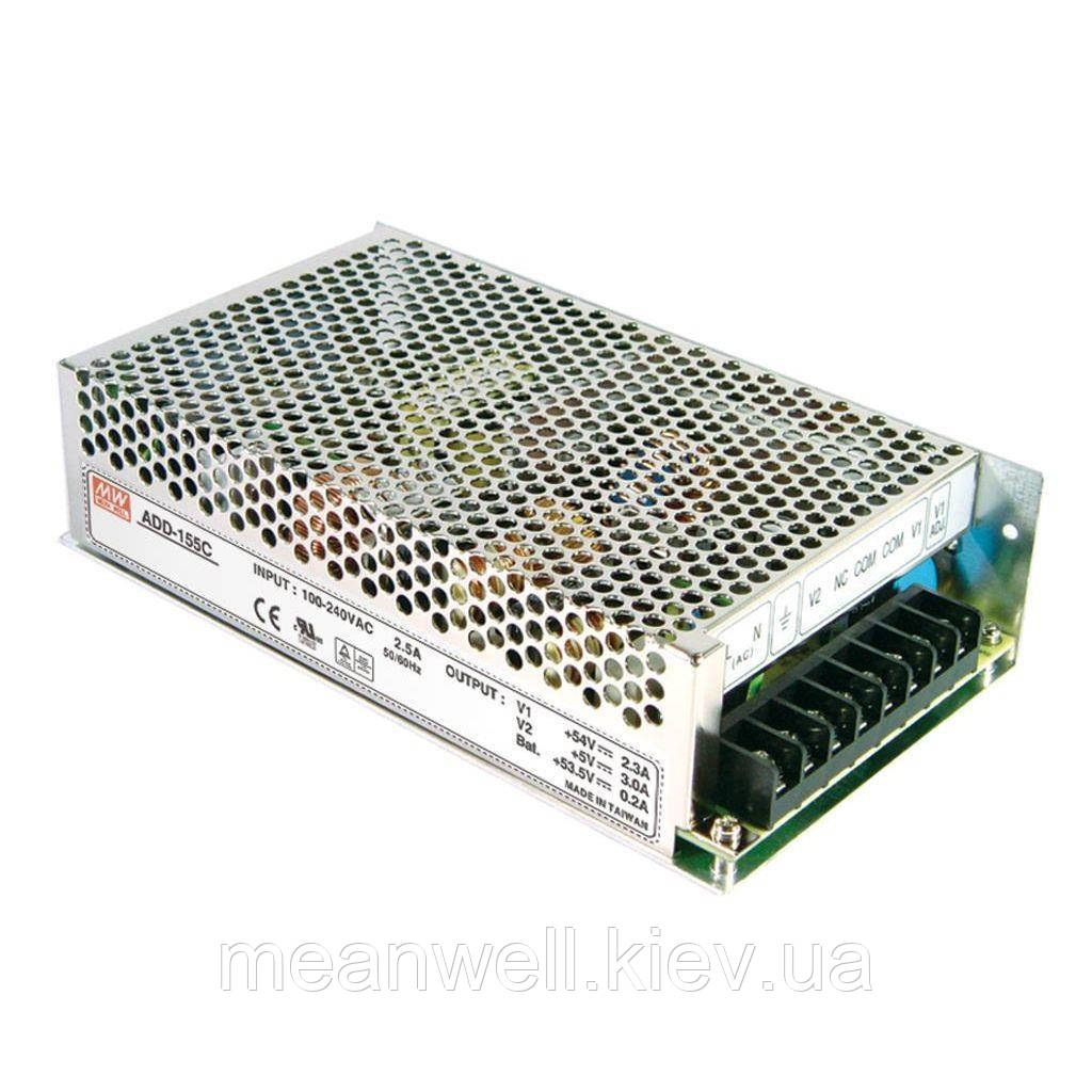 ADD-155B Mean Well Блок живлення з функцією UPS 152,75 Вт, ch1 - 27,6 В/4,5 А, ch2 - 5В/3А, ch3 - 27,1 В/0,5 А