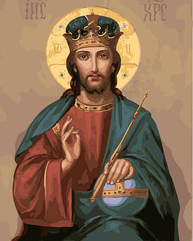 Картина за номерами Ікона Христа Спасителя 40 х 50 см (BK-GX5237)