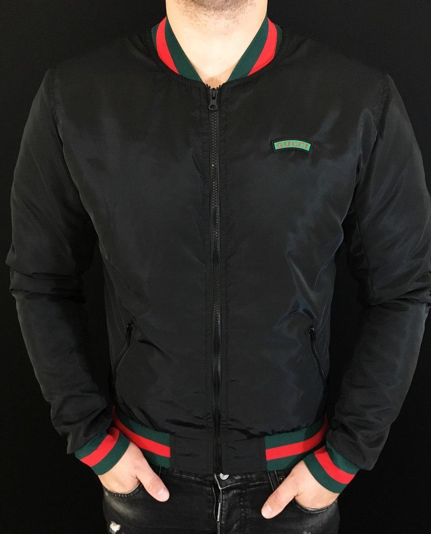 Вітровка чоловіча GUCCI D2373 чорна L, фото 1
