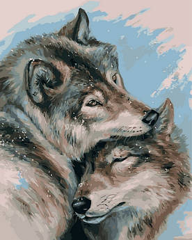 Картина за номерами Закохані вовки 40 х 50 см (VP1129)