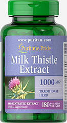 Puritan's Pride Milk Thistle 4:1 Extract 1000 mg, силімарин (180 капс.)