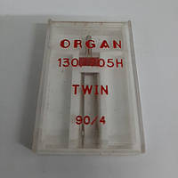Игла орган двойная универсальных тканей 90×4