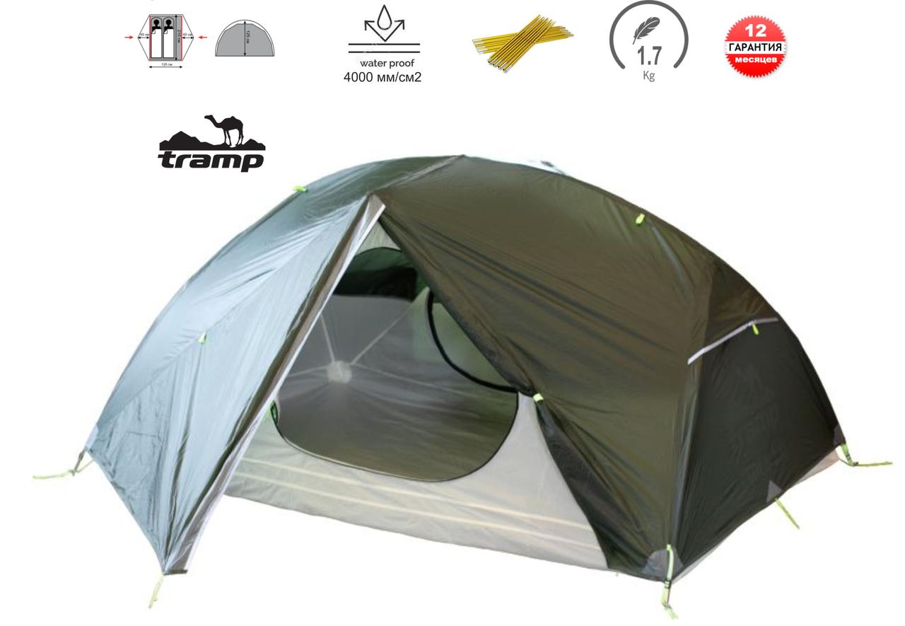 Намет двомісний Tramp Cloud 2 Si TRT-092-green, фото 1