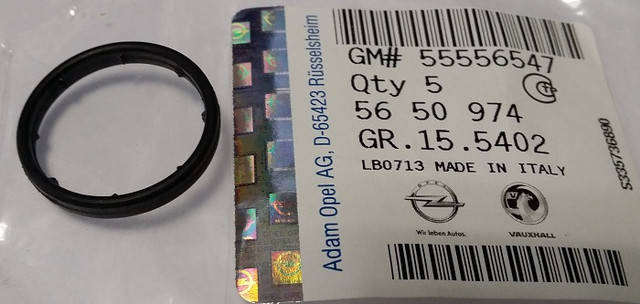 Прокладка трубки теплообмінника GM 55556547 Z16XER A16XER Z16LET A16LET Z16LEL A16LER A16LER A16LES Z16
