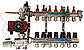Колектор теплої підлоги в зборі з насосом DL 5 виходів 1х3/4, фото 6