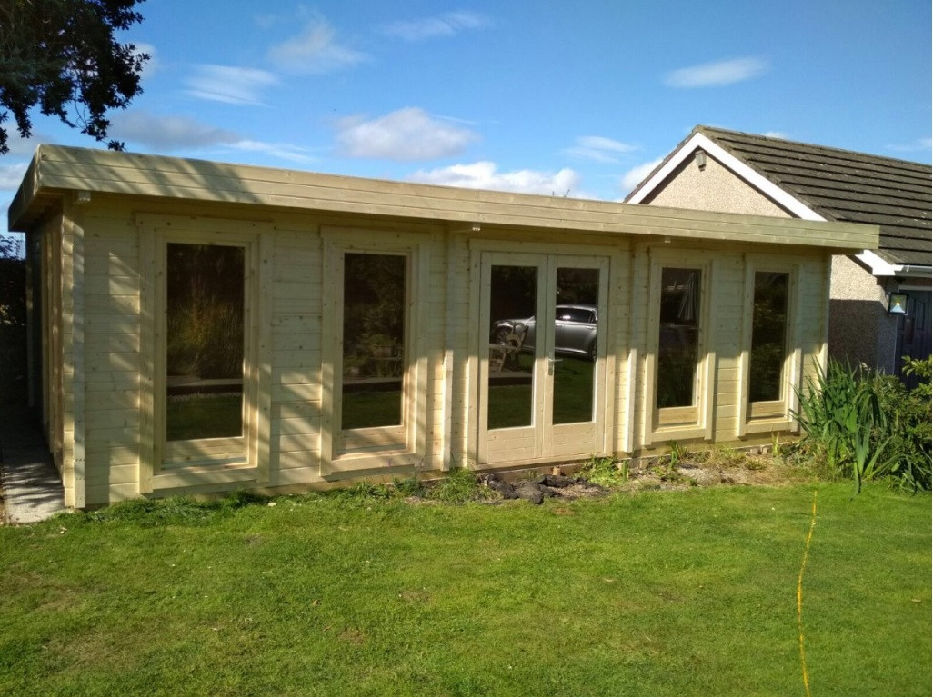 Будинок дерев'яний з профільованого бруса 5х8м від виробника Thermowood Production Ukraine