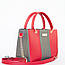 Сумка каркасна жіноча з екошкіри Betty Pretty червоно-сірий 797NZ5616303015383, фото 2